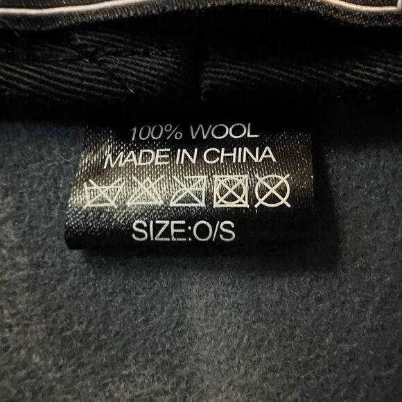 Anthropologie Wyeth Adrian Charcoal Slate Grey Wide Brim Rancher Hat Brand New - Picture 8 of 8